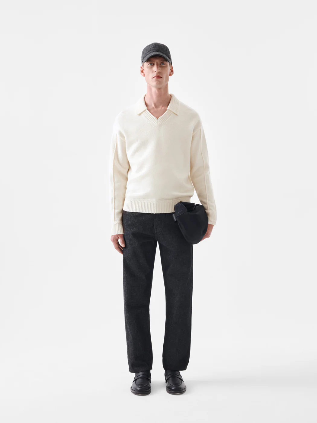 Pull double col polo ouvert - L'atelier - Image 4
