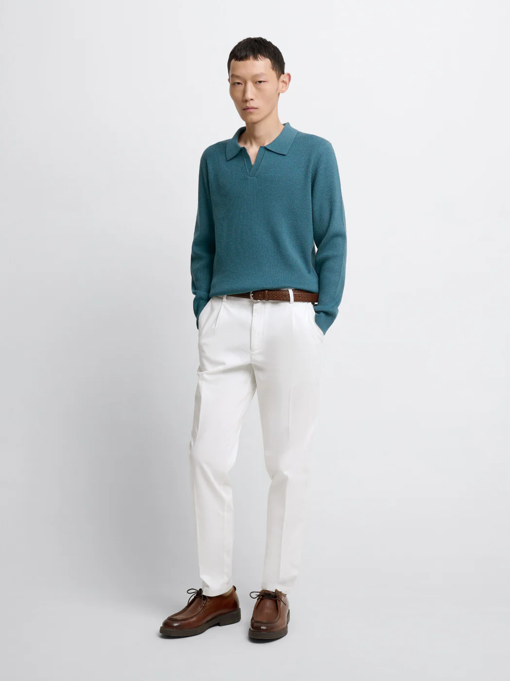 Pull col polo ouvert - Image 4
