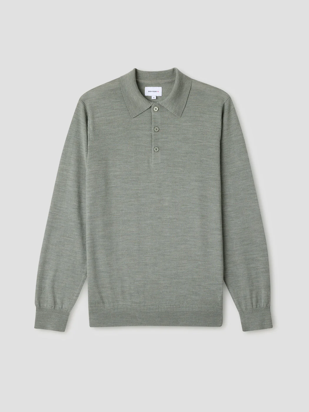 Pull col polo boutonné en laine Mérinos - Image 3