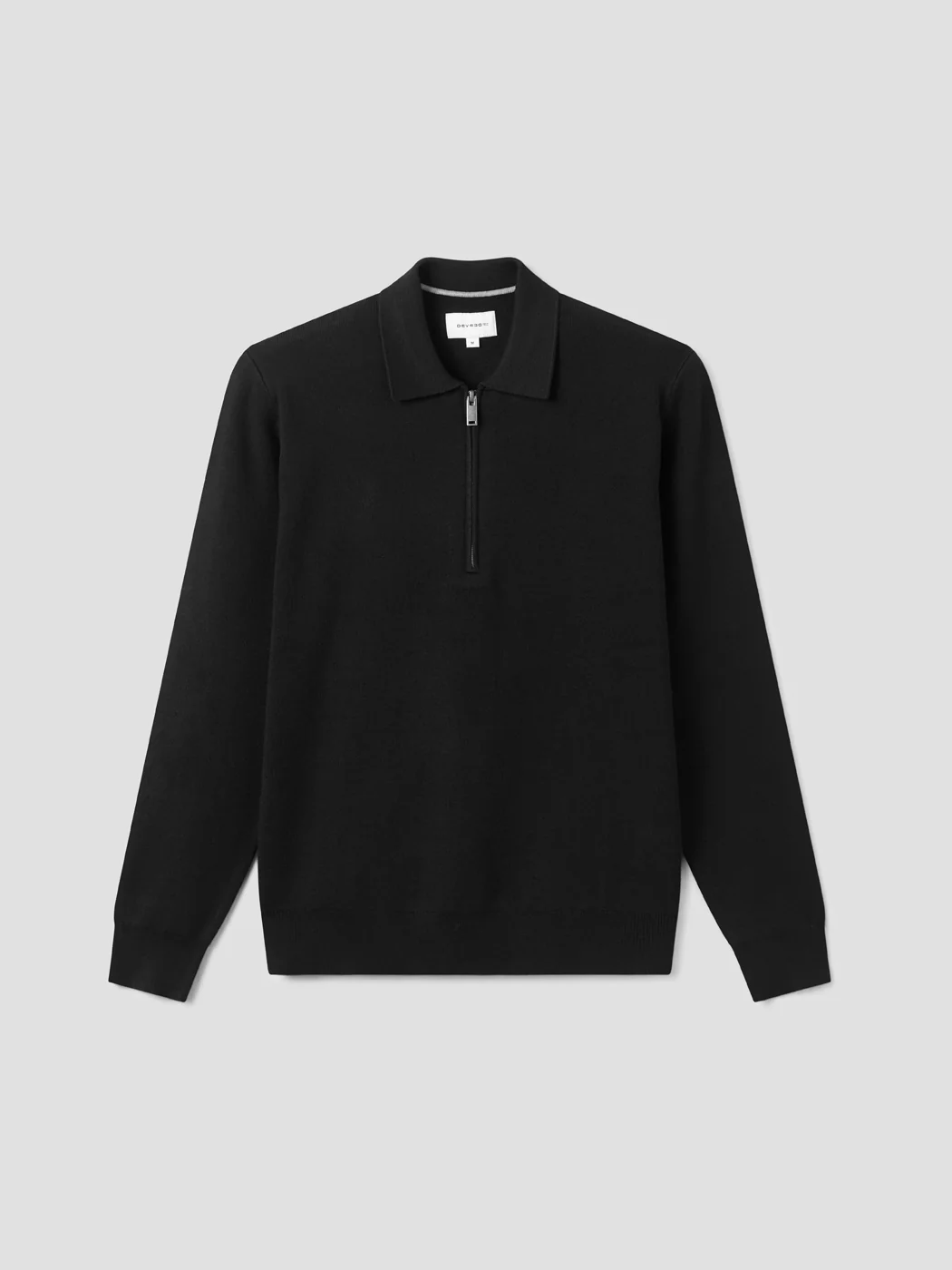 Pull col polo zippé en viscose certifiée - Image 3