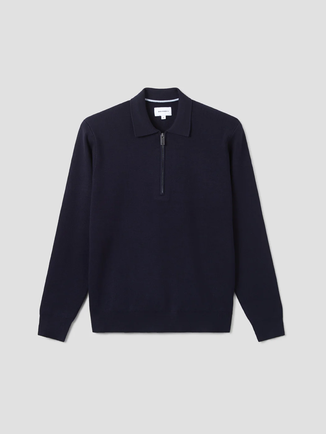 Pull col polo zippé en viscose certifiée - Image 3