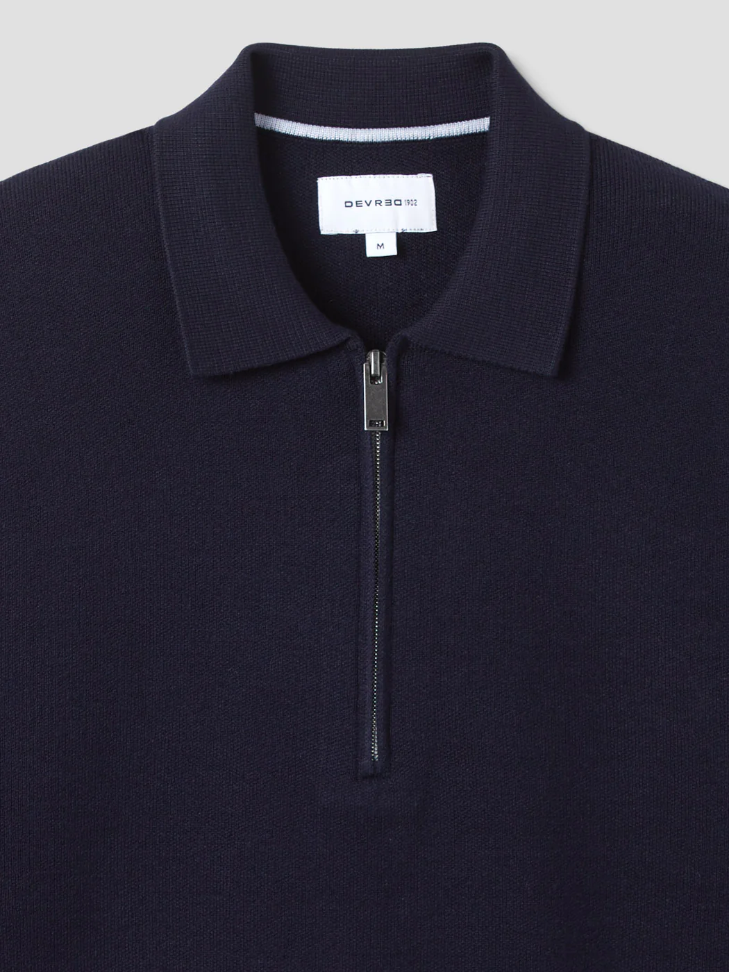 Pull col polo zippé en viscose certifiée - Image 5