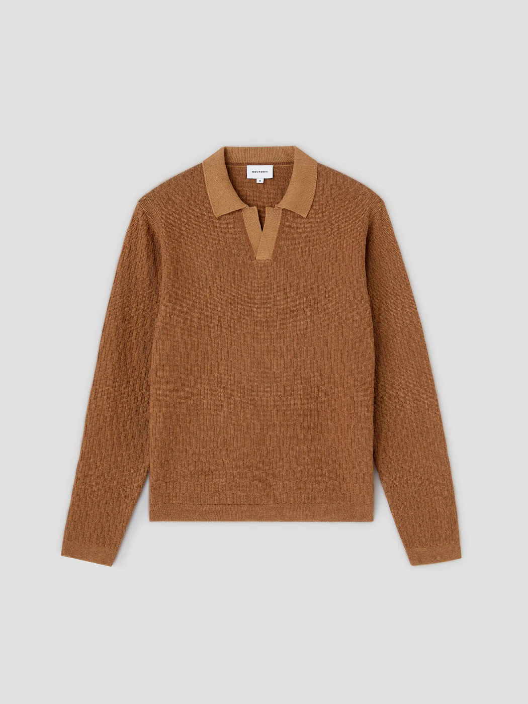Polo col ouvert en coton-lin - Image 3