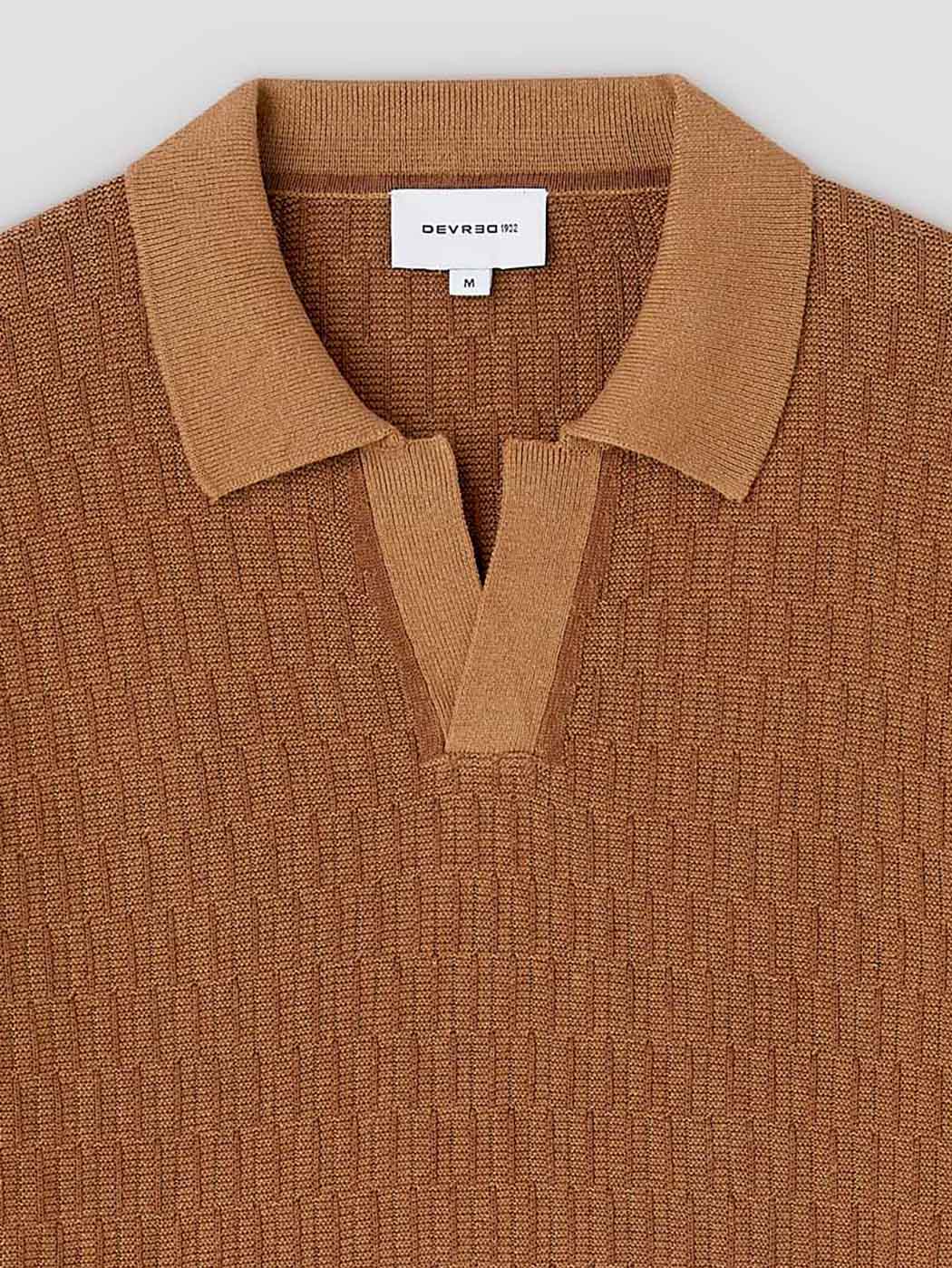 Polo col ouvert en coton-lin - Image 6
