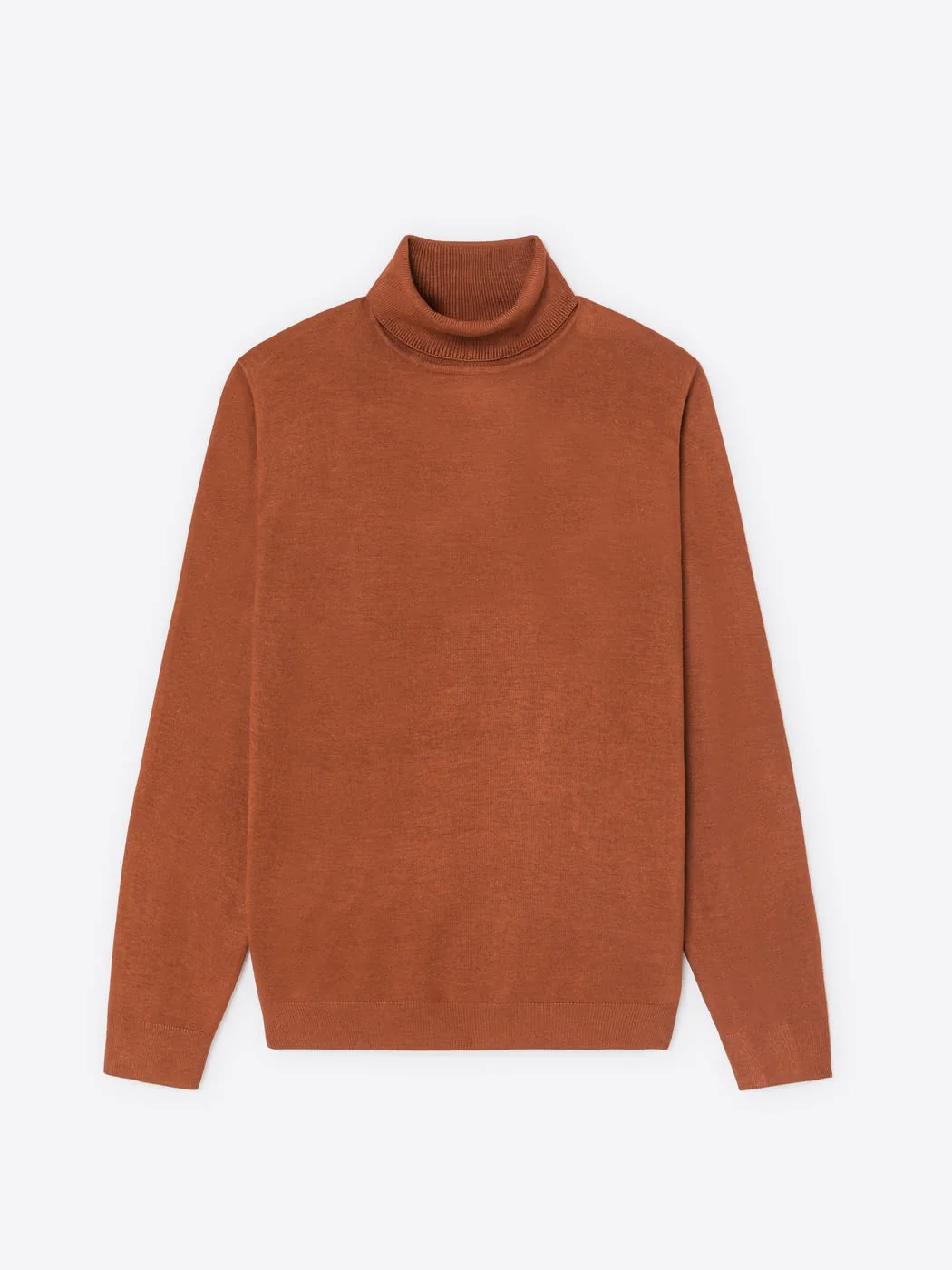 Pull col roulé en viscose certifiée
