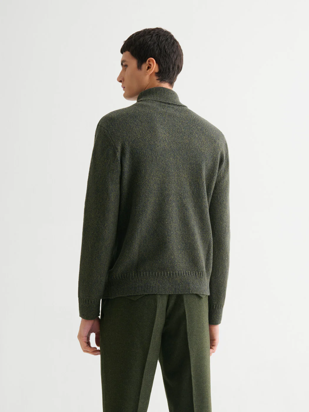 Pull col roulé jersey chiné - Image 2