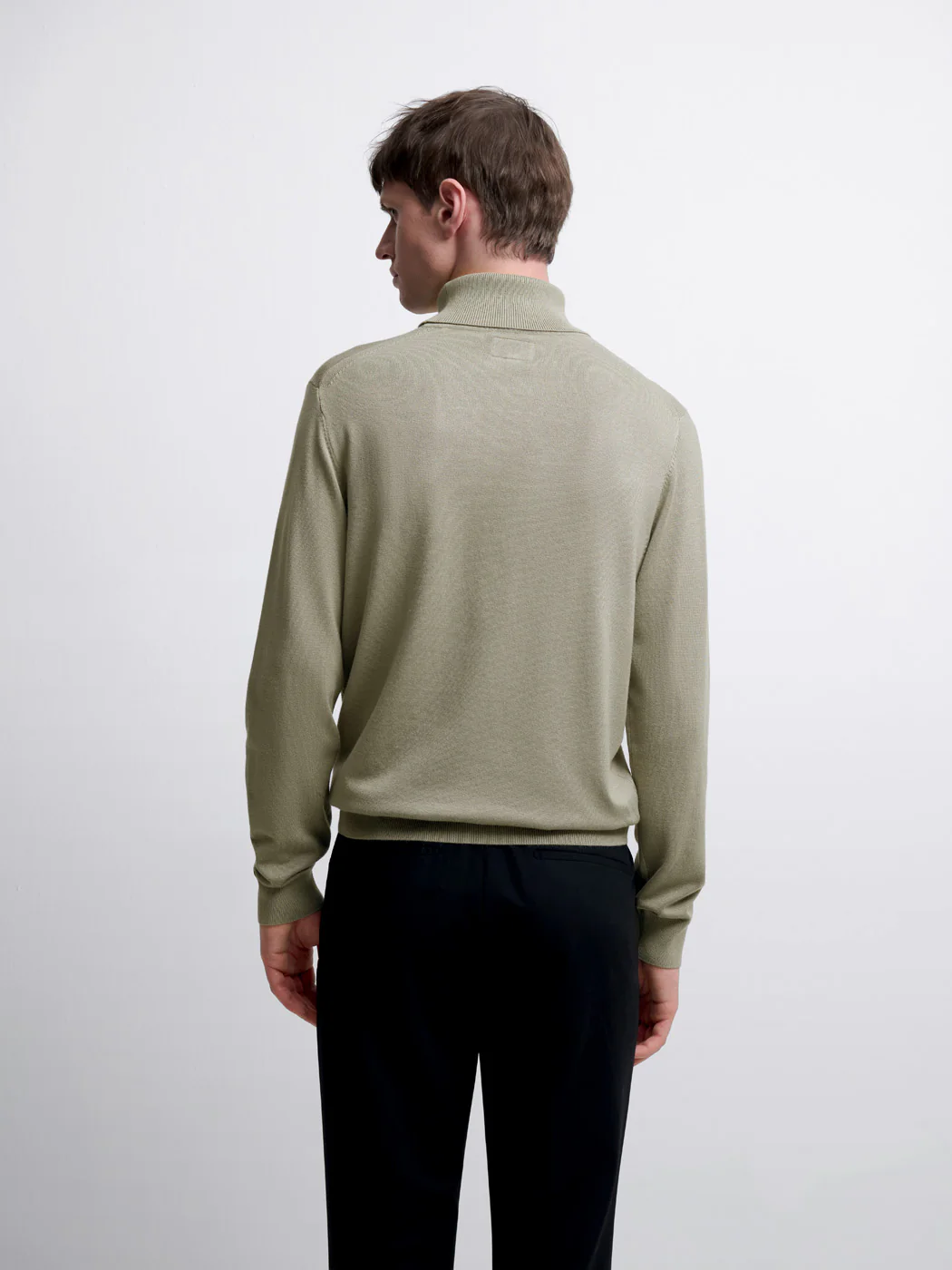 Pull col roulé en jersey - Image 2