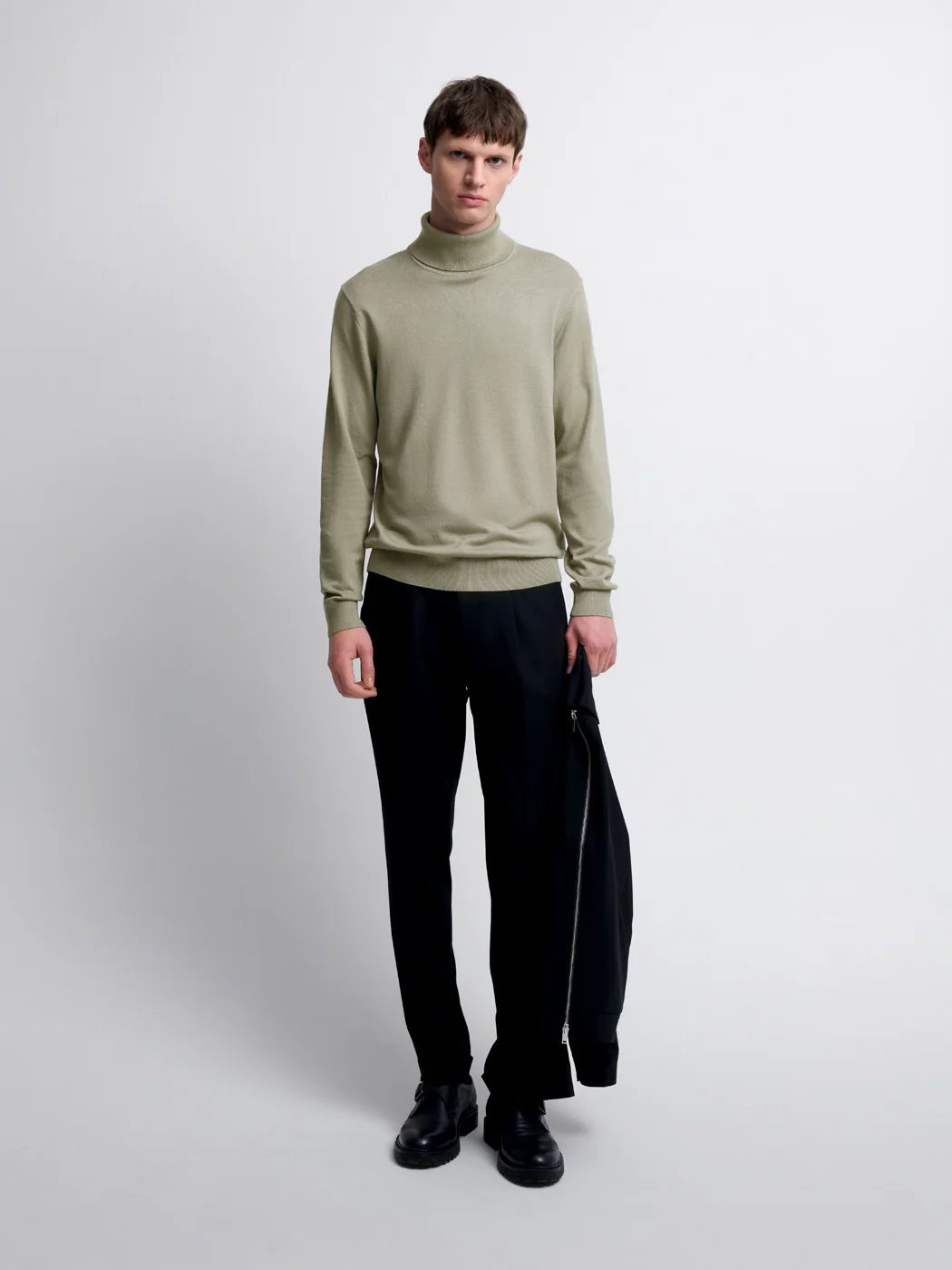 Pull col roulé en jersey - Image 4