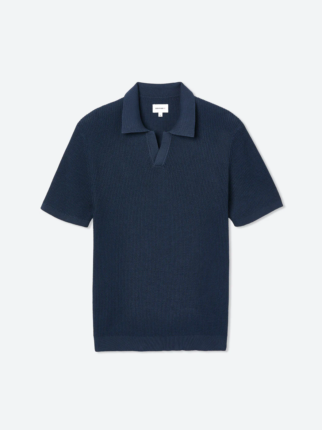Polo maille col derby en coton bio - Image 3