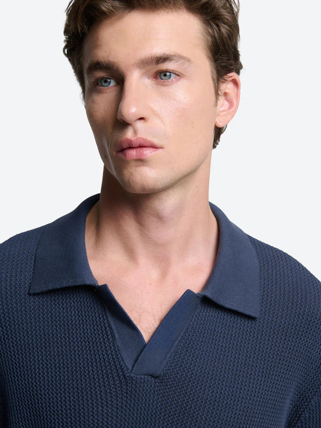 Polo maille col derby en coton bio - Image 5