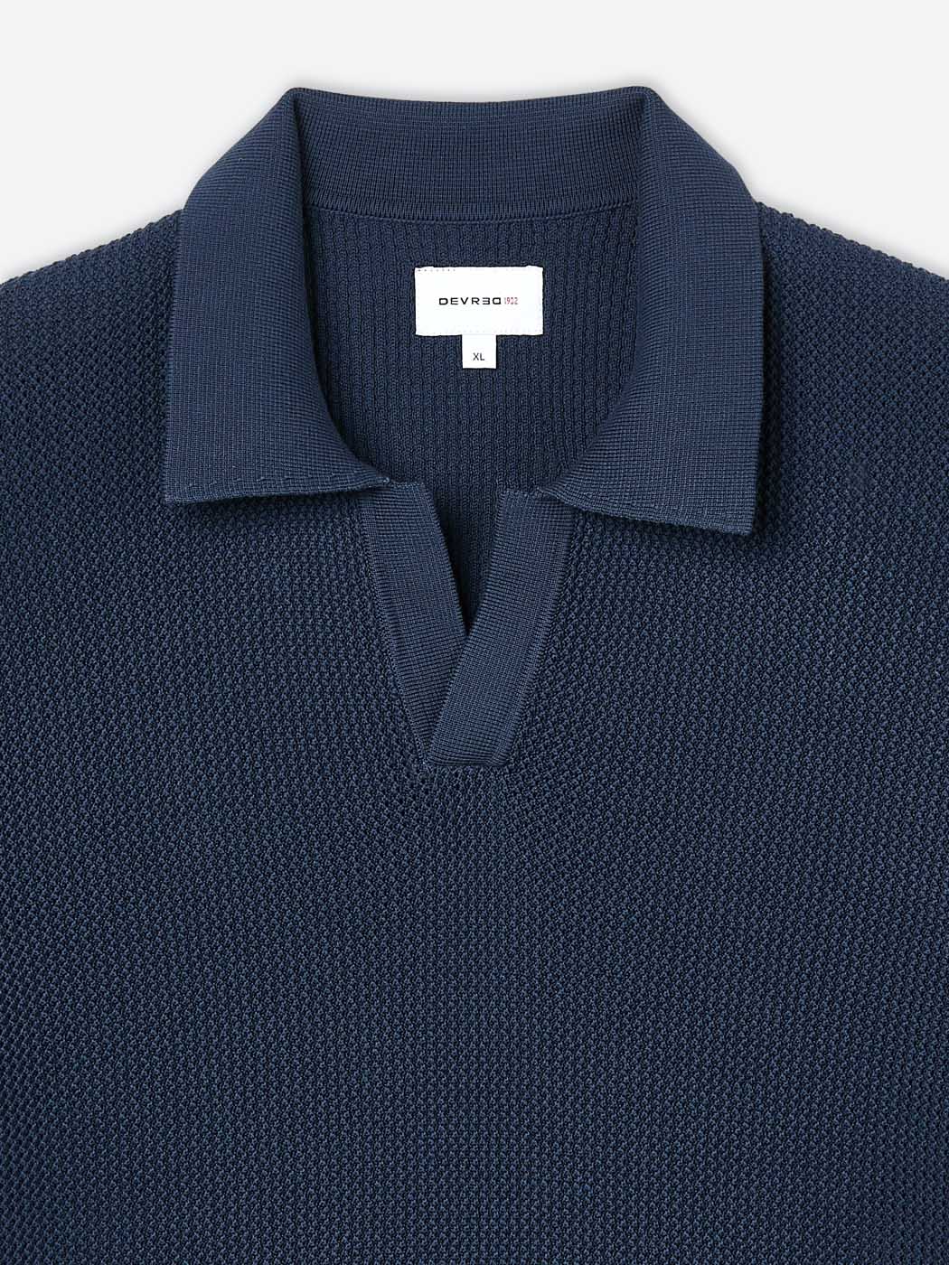 Polo maille col derby en coton bio - Image 6