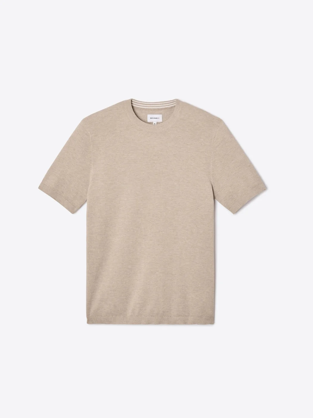 T-shirt maille col rond en coton bio - Image 3