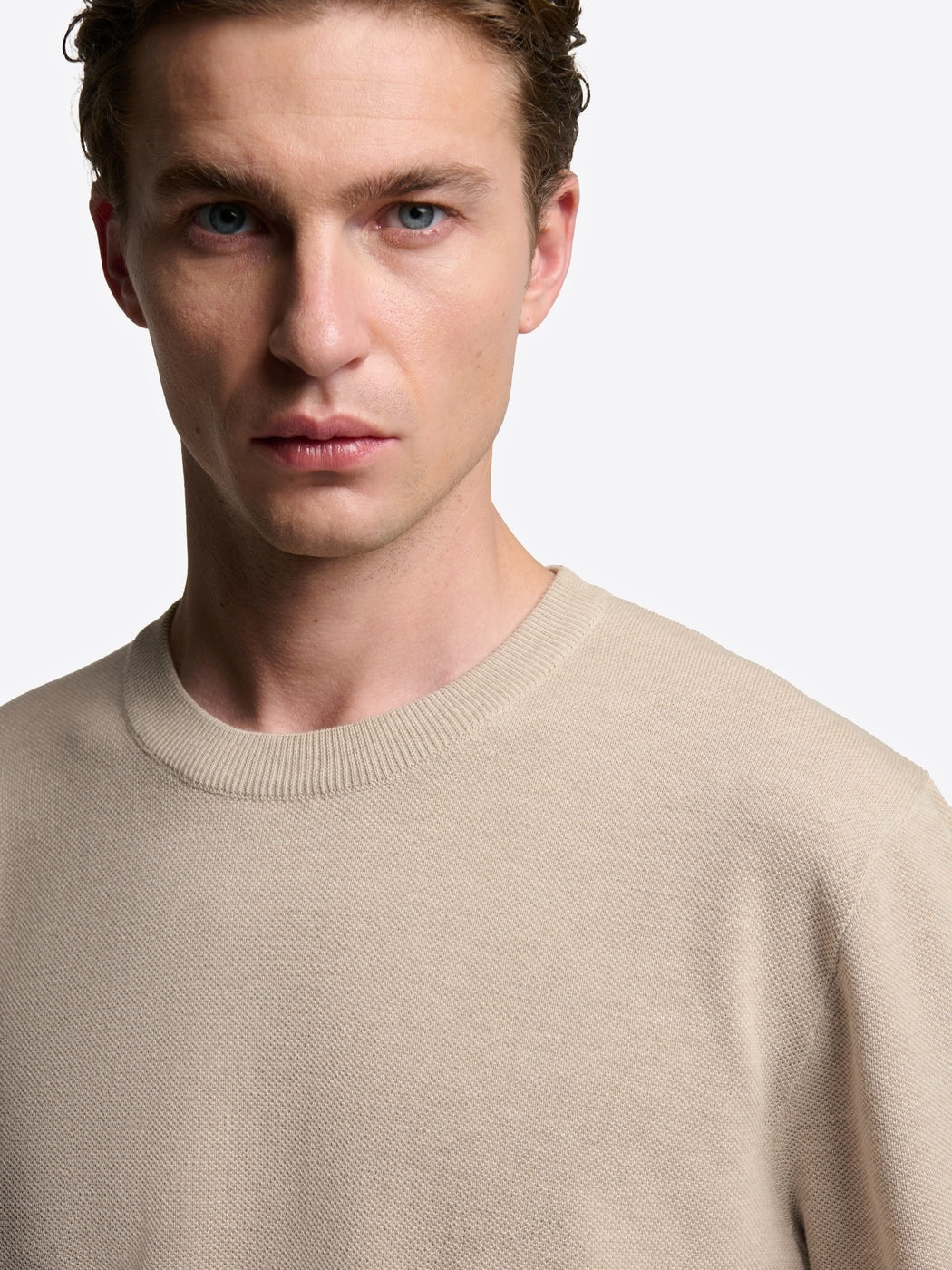 T-shirt maille col rond en coton bio - Image 5
