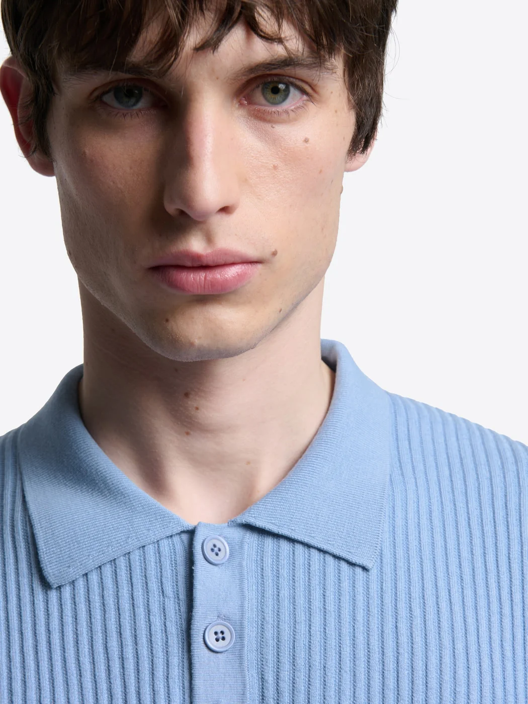 Polo maille boutonné en coton - Image 5