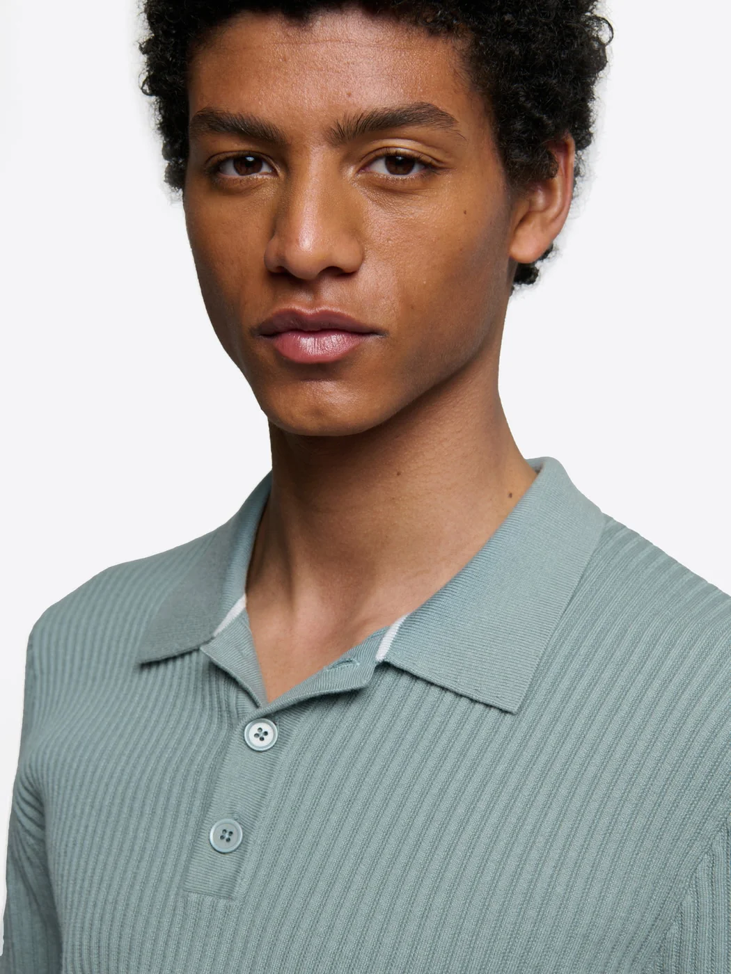 Polo maille boutonné en coton - Image 5