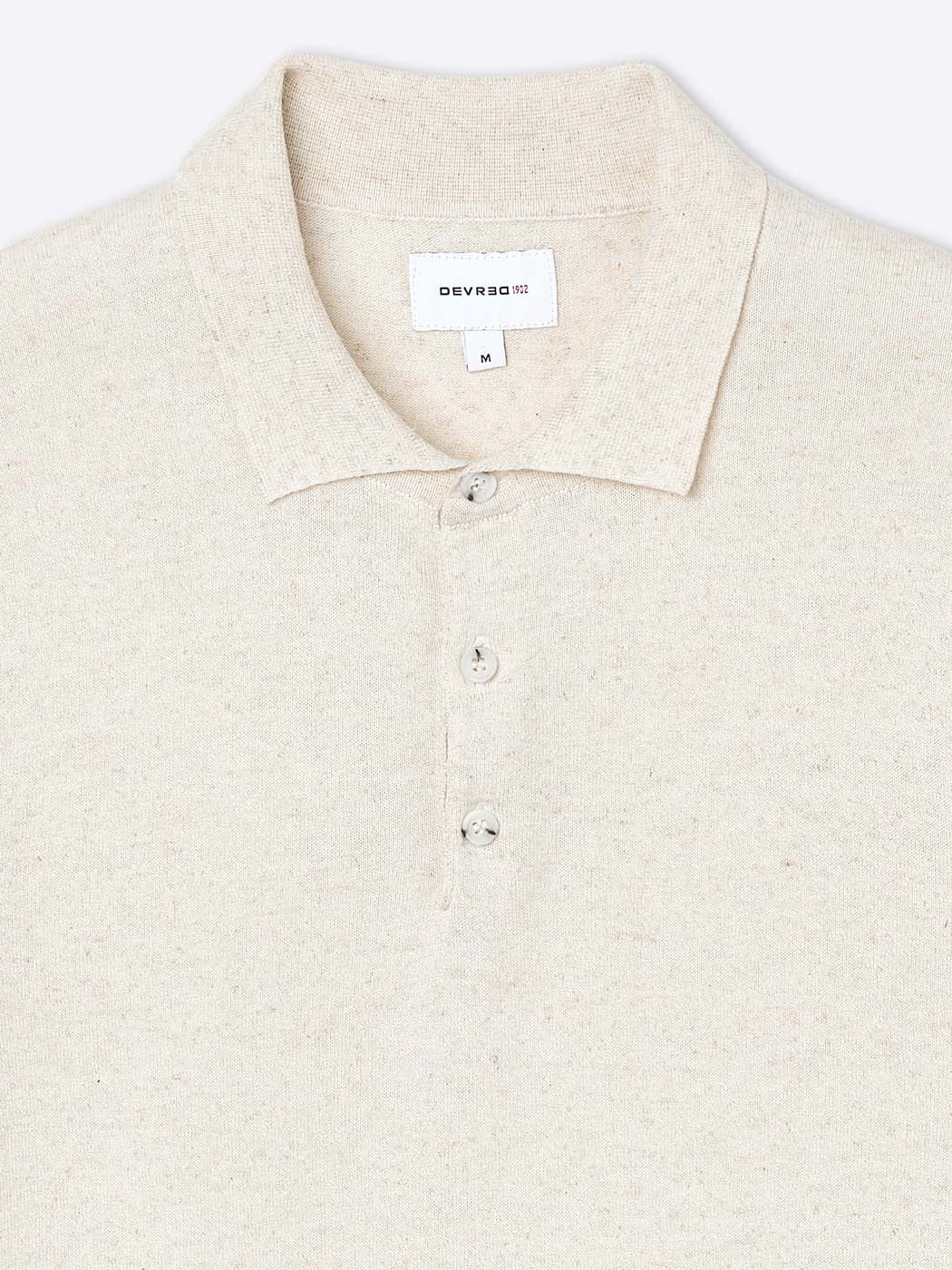 Polo col boutonné en maille - Image 6