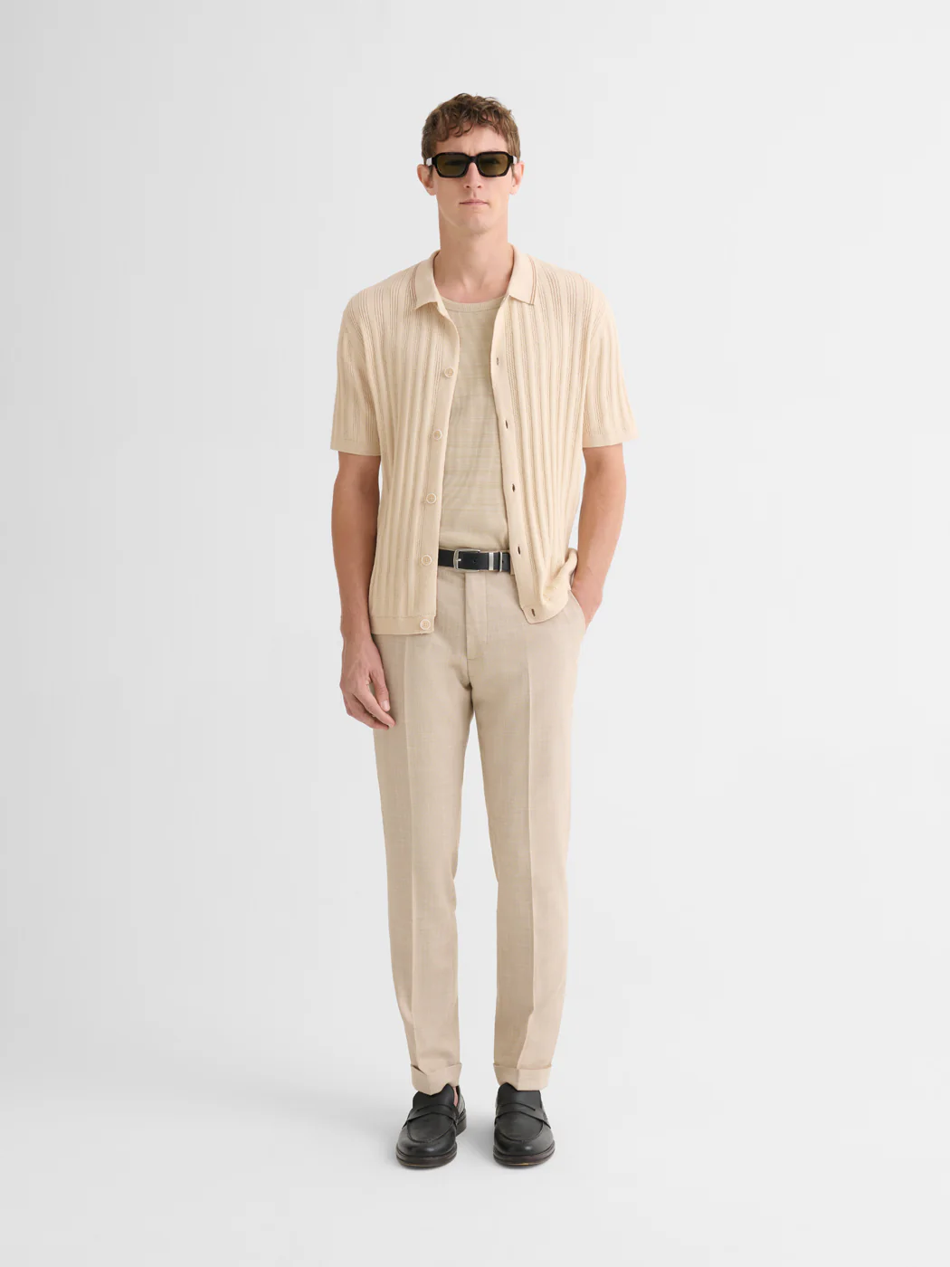 Chemise boutonnée maille ajourée - Image 3