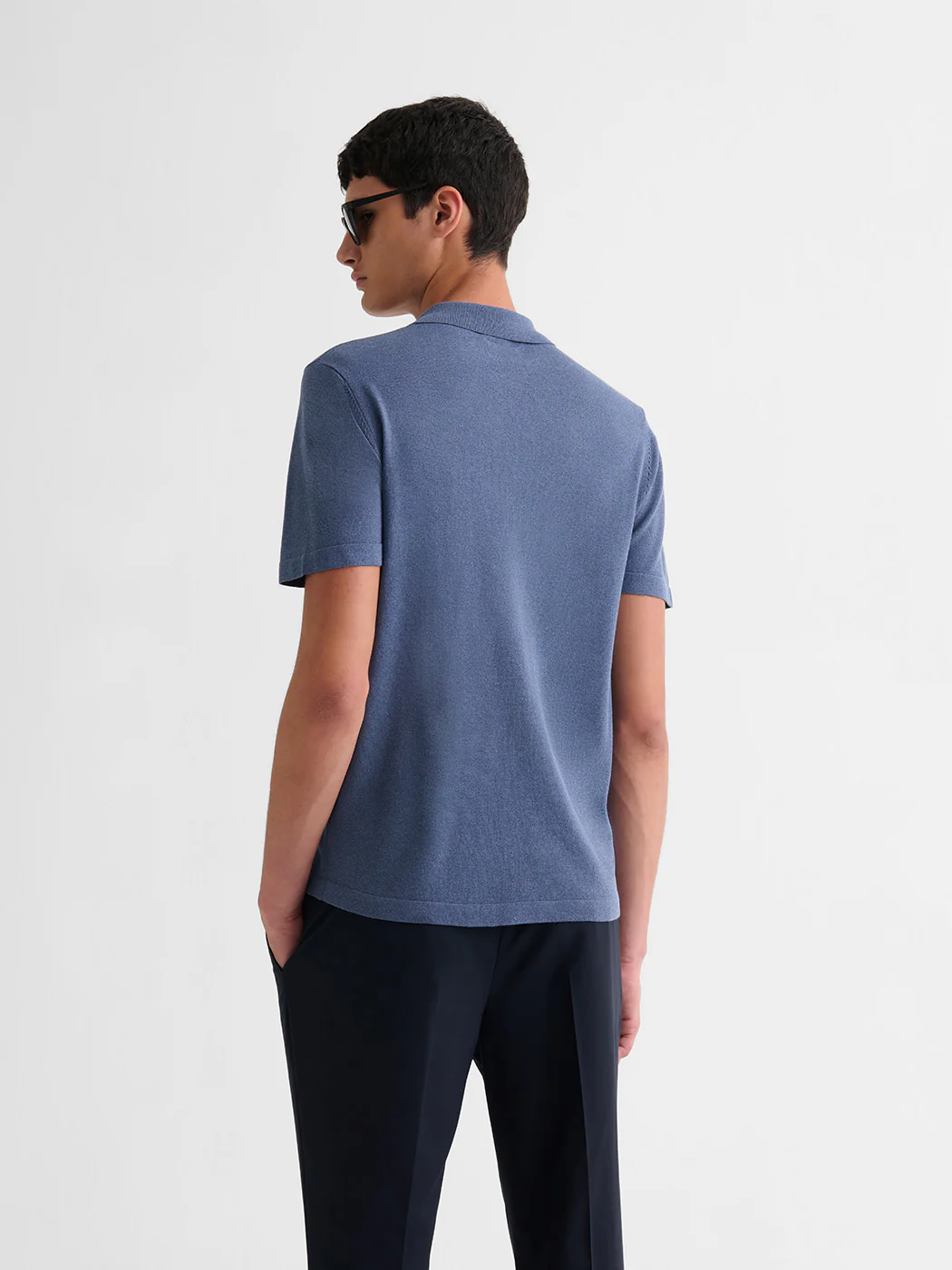 Polo zippé  en jersey - Image 2
