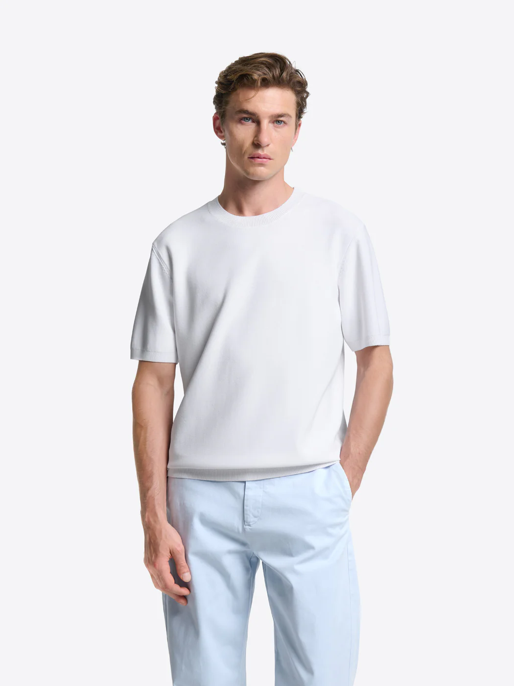 T-shirt col rond en maille