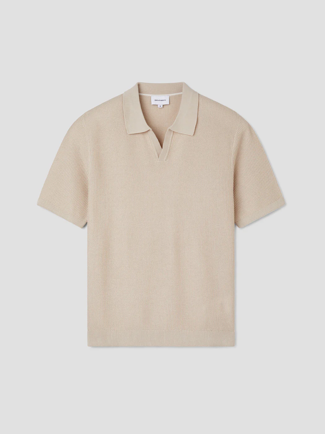 Polo maille col ouvert en coton bio - Image 3