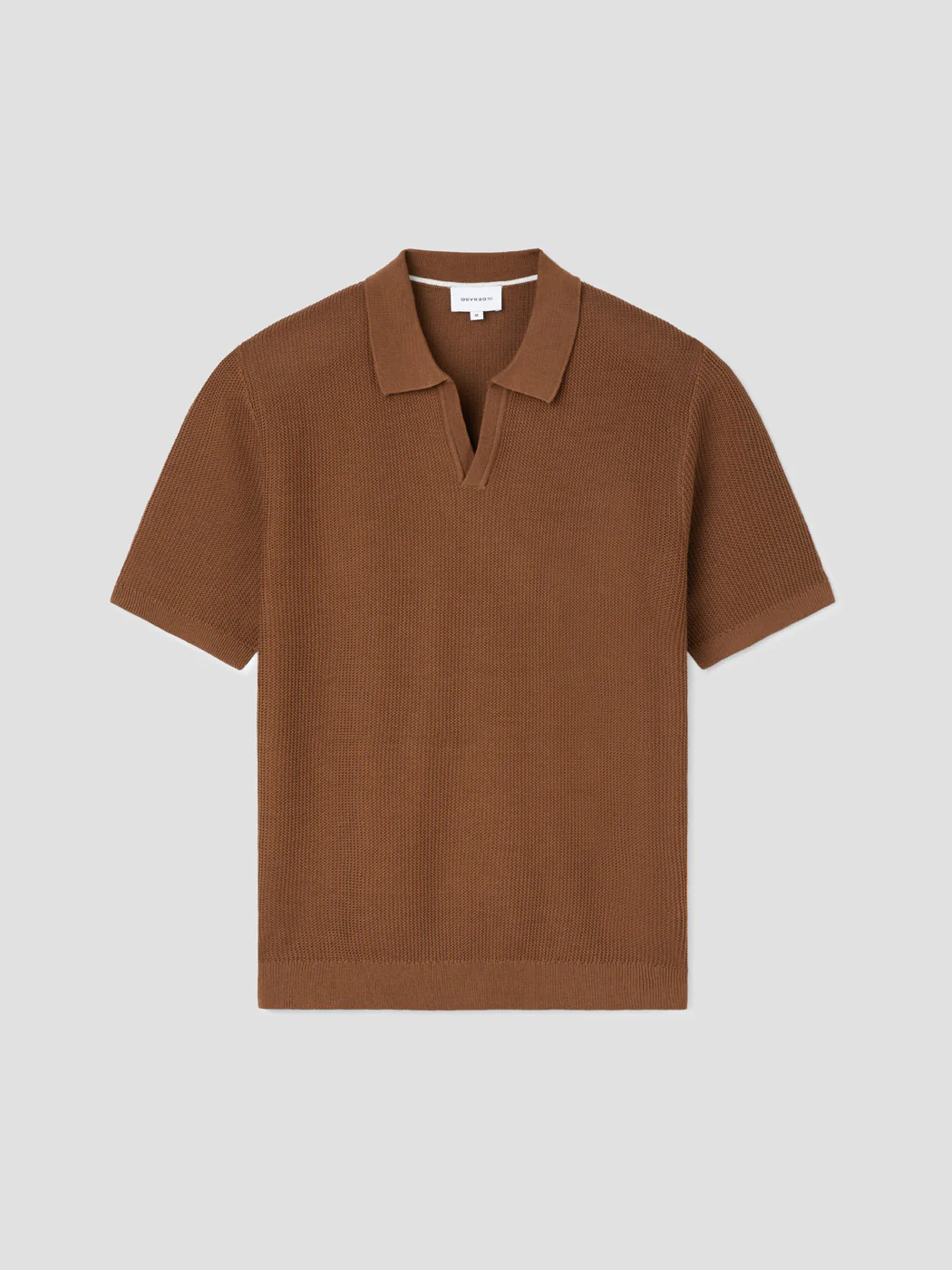 Polo maille col ouvert en coton bio - Image 3