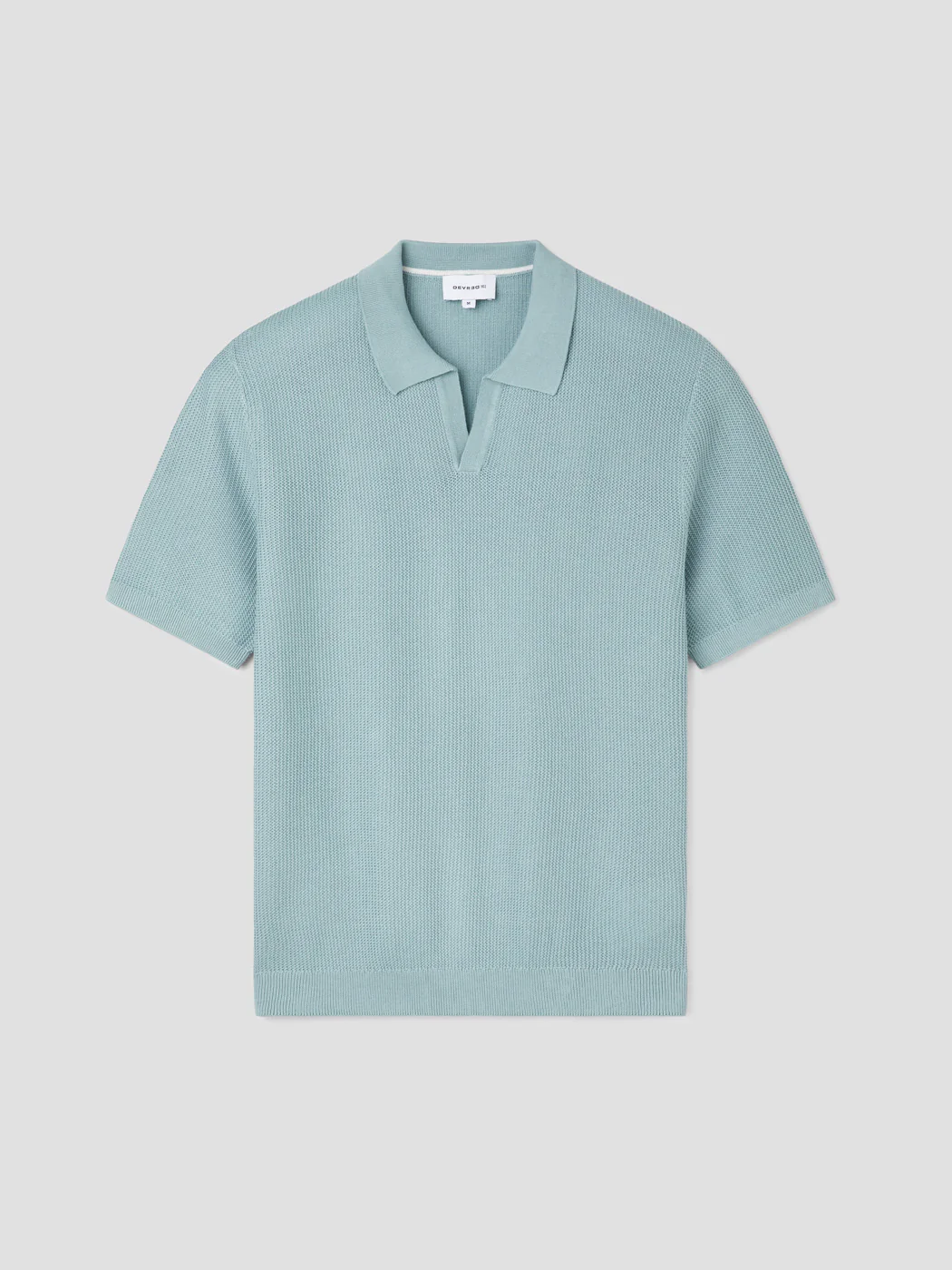 Polo maille col ouvert en coton bio - Image 3