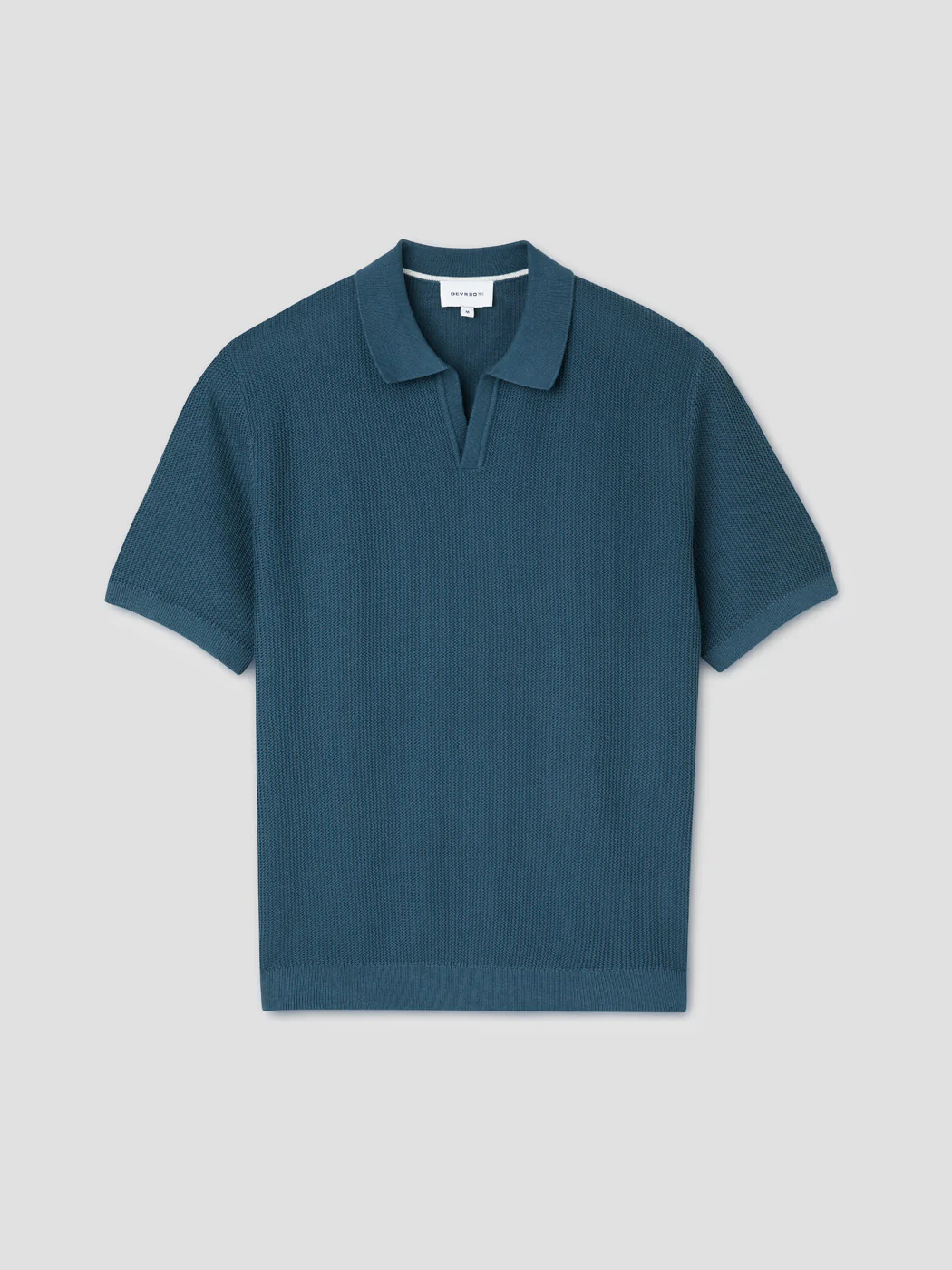 Polo maille col ouvert en coton bio - Image 3