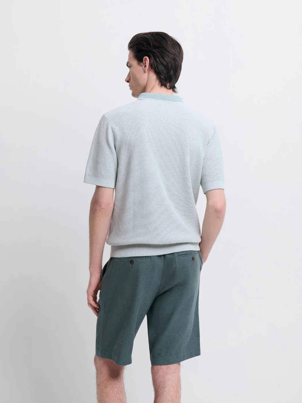 Polo  col zippé en coton bio - Image 2
