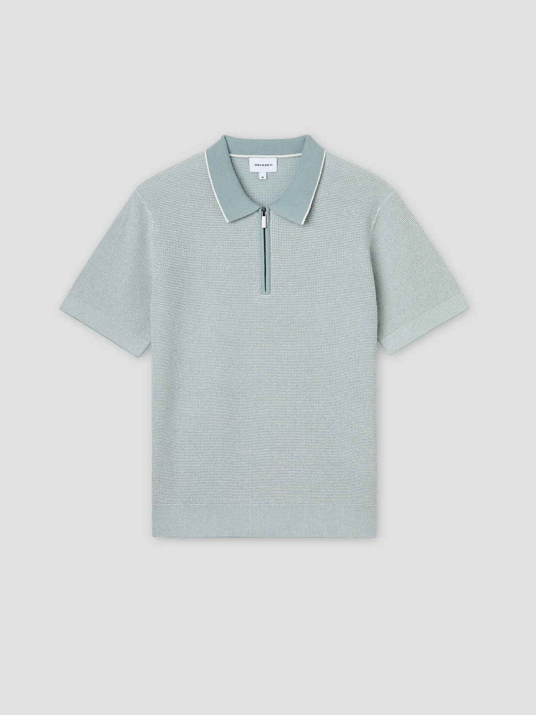 Polo  col zippé en coton bio - Image 3