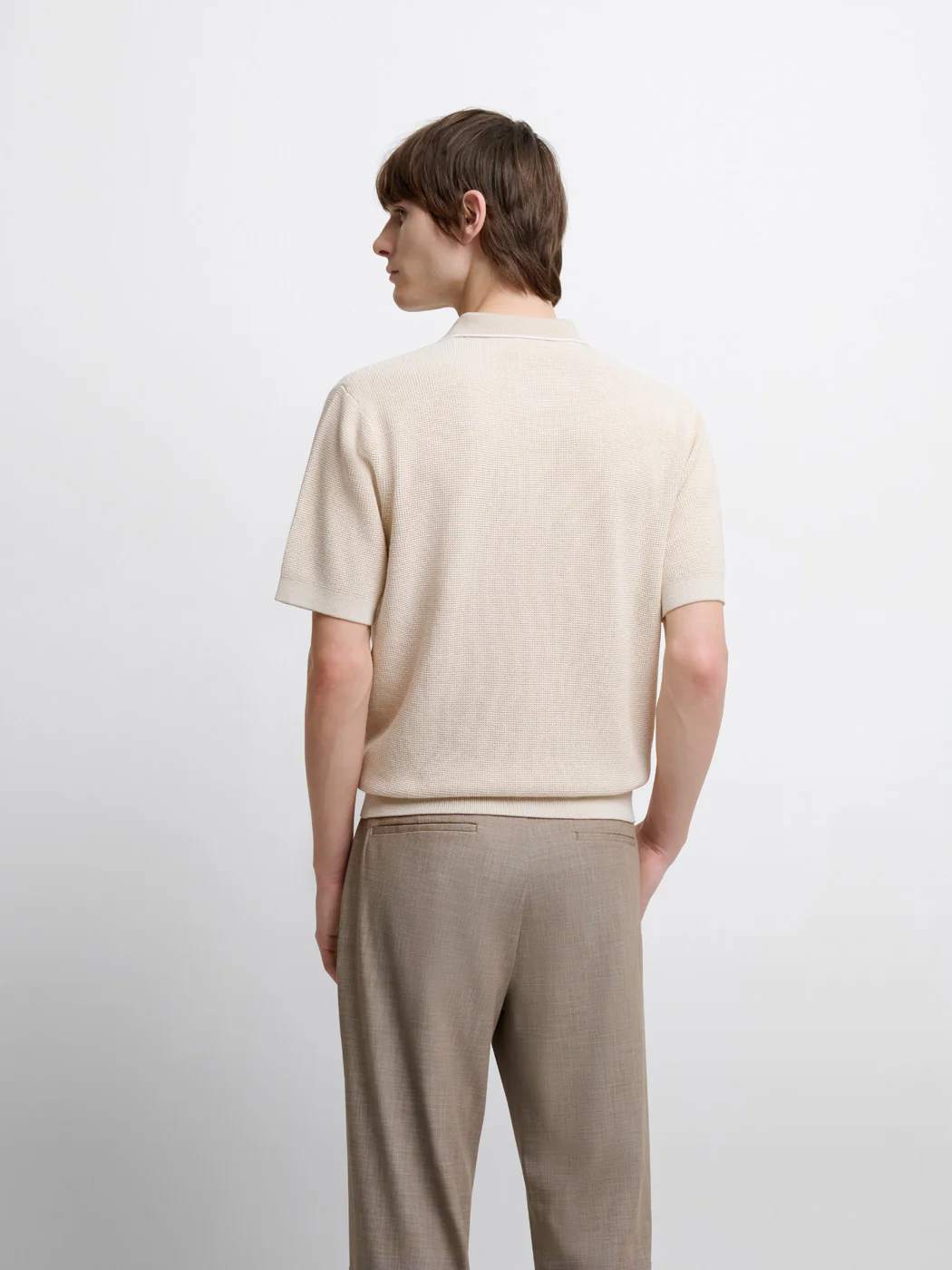 Polo  col zippé en coton bio - Image 2