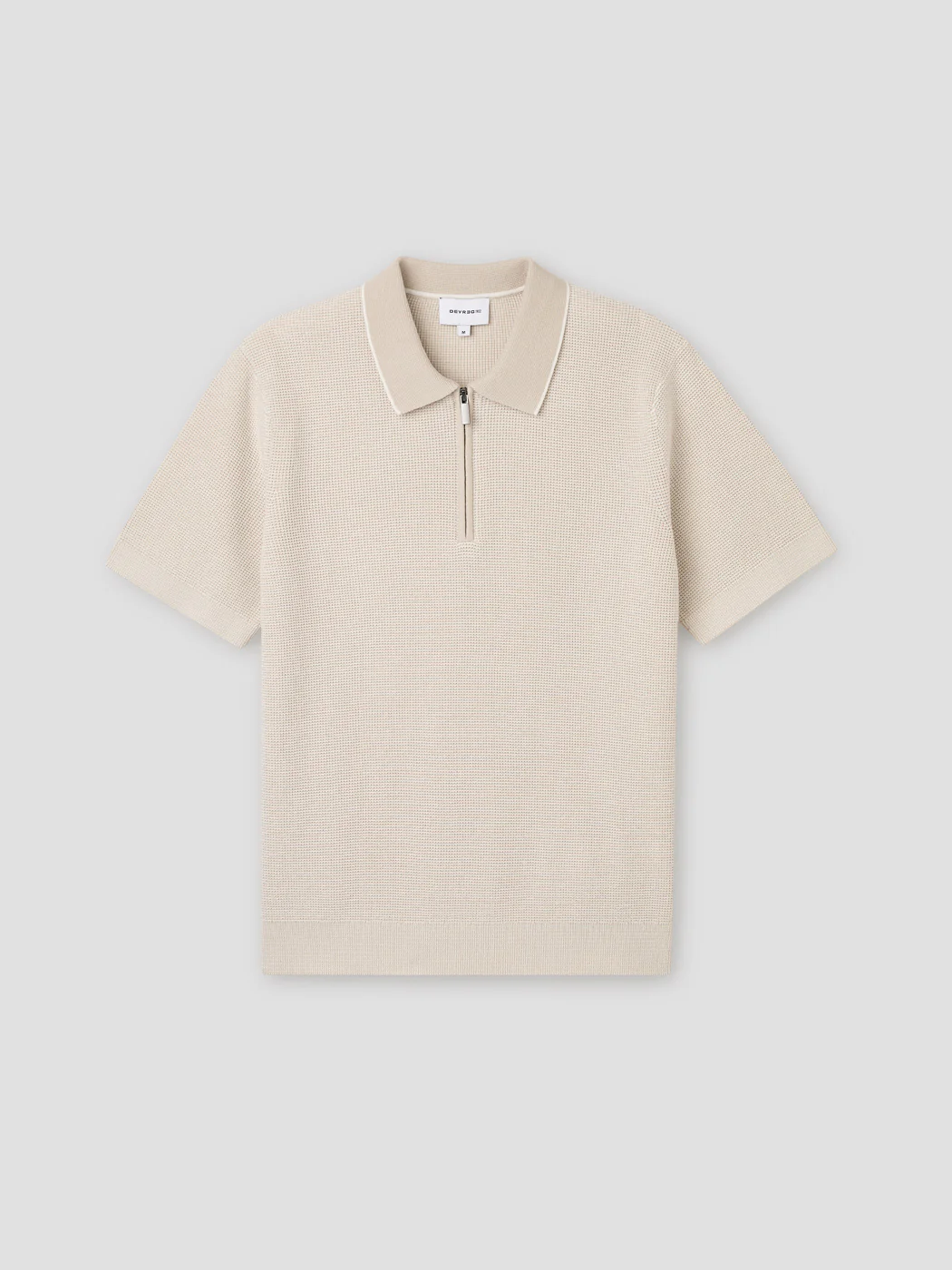 Polo  col zippé en coton bio - Image 3