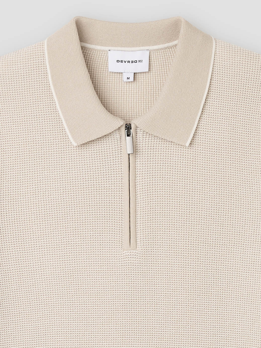 Polo  col zippé en coton bio - Image 6