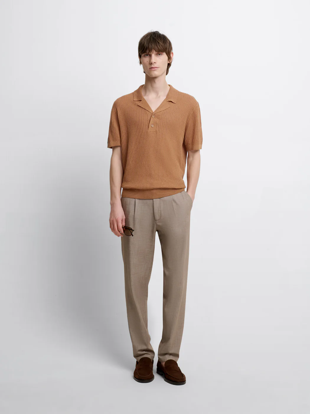 Chemise manches courtes  en coton-lin - Image 4
