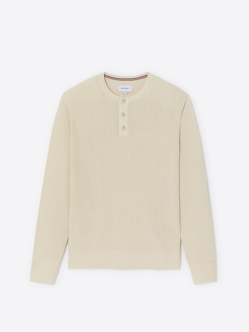 Pull col tunisien en coton bio