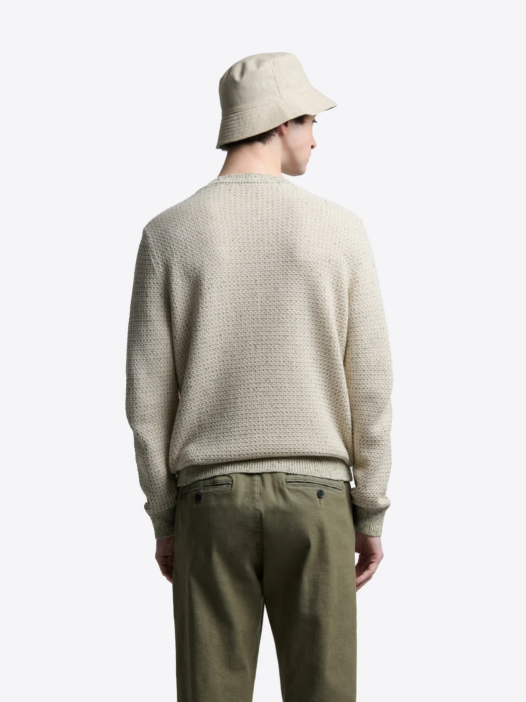 Pull col rond en coton - Image 2
