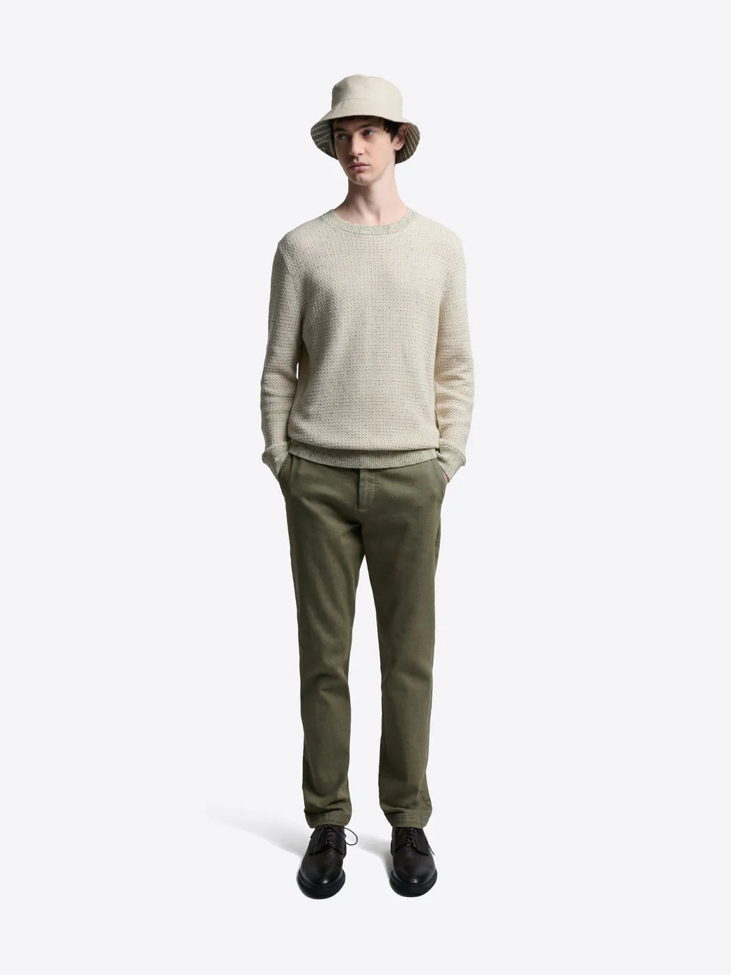 Pull col rond en coton - Image 4