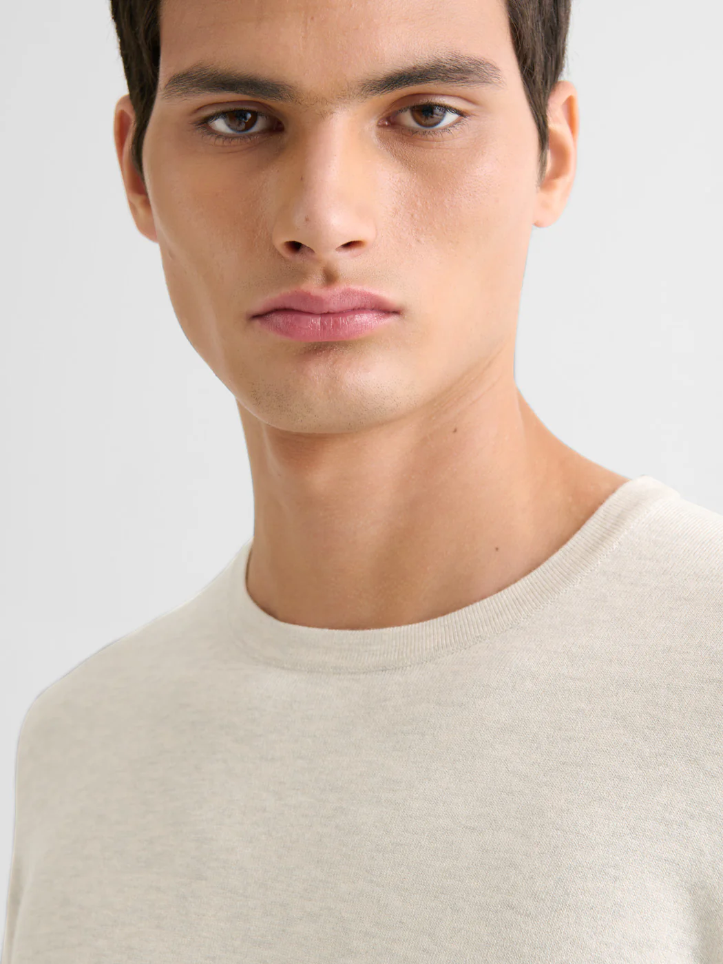 Pull col rond en jersey - Image 5