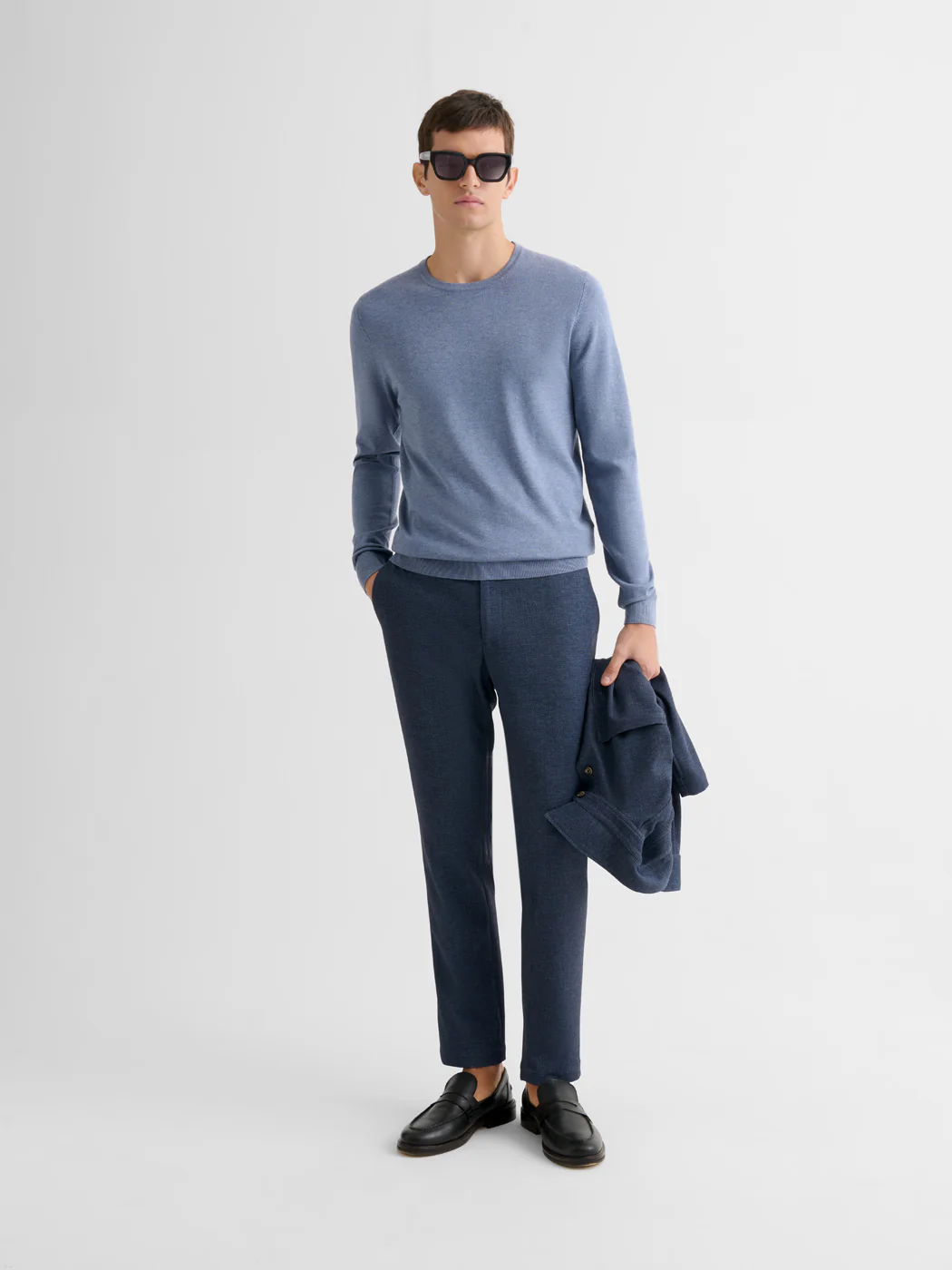 Pull col rond en jersey - Image 4