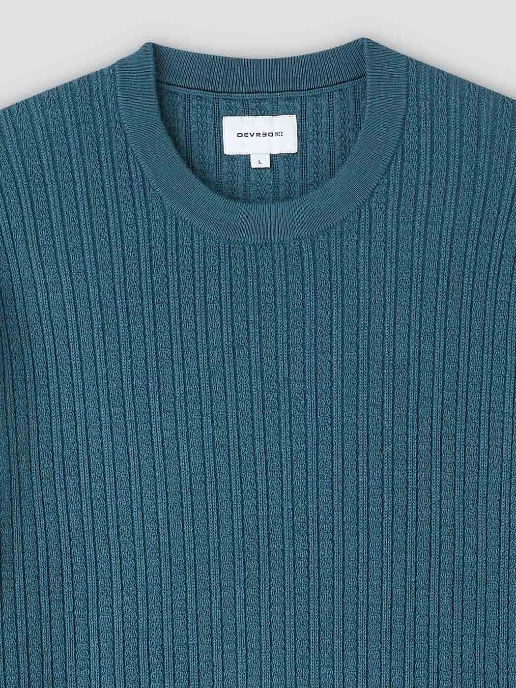Pull col rond en maille torsadée - Image 6