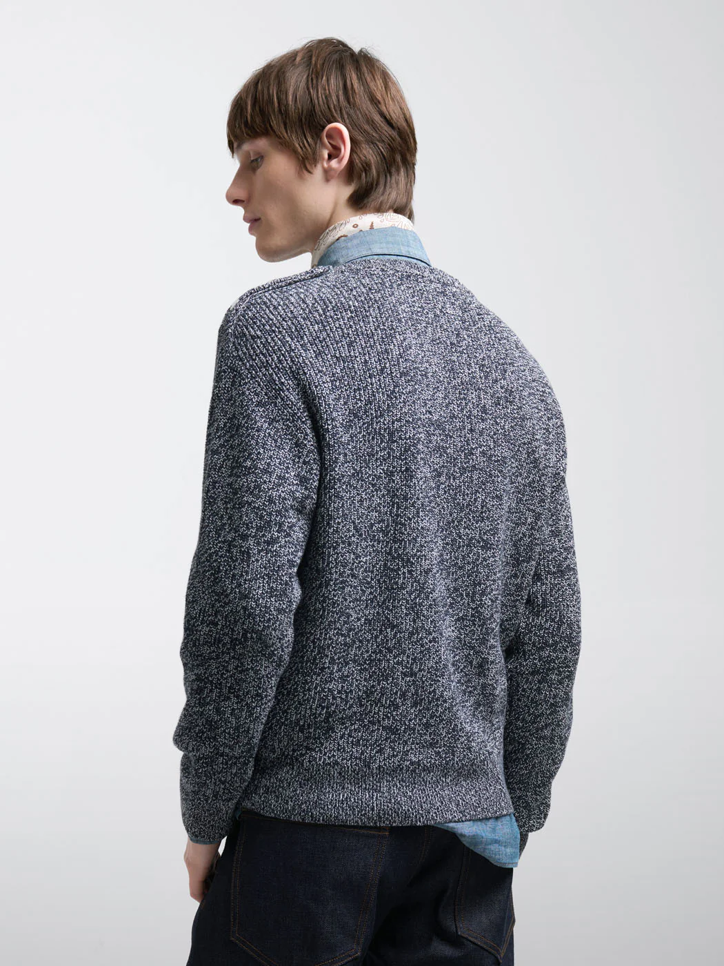 Pull col rond en coton bio - L'atelier - Image 2