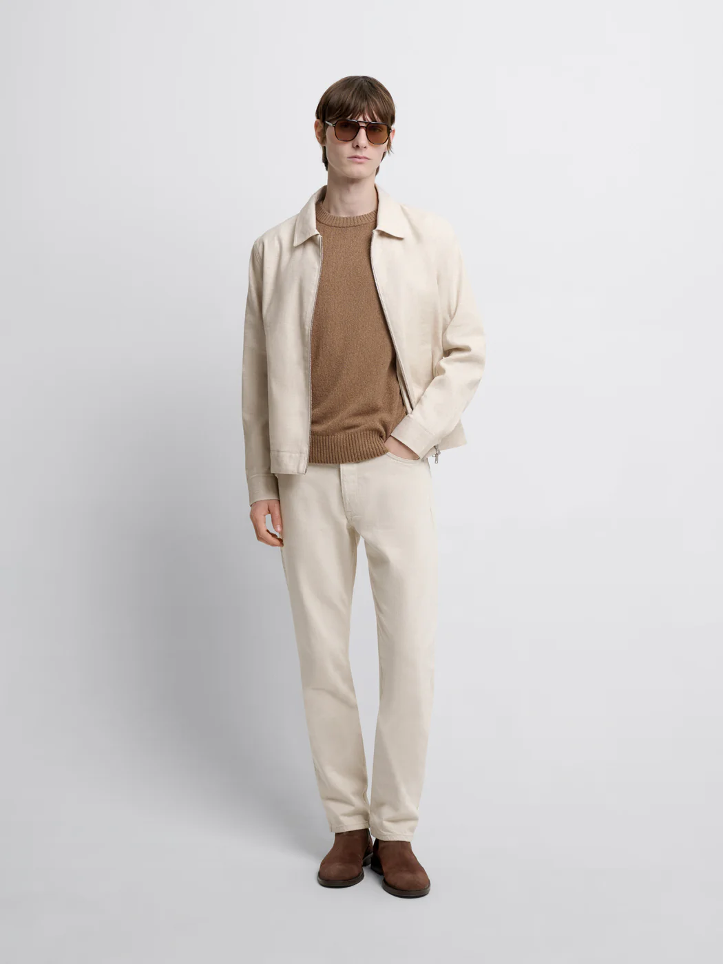 Pull col rond en coton-lin - Image 4