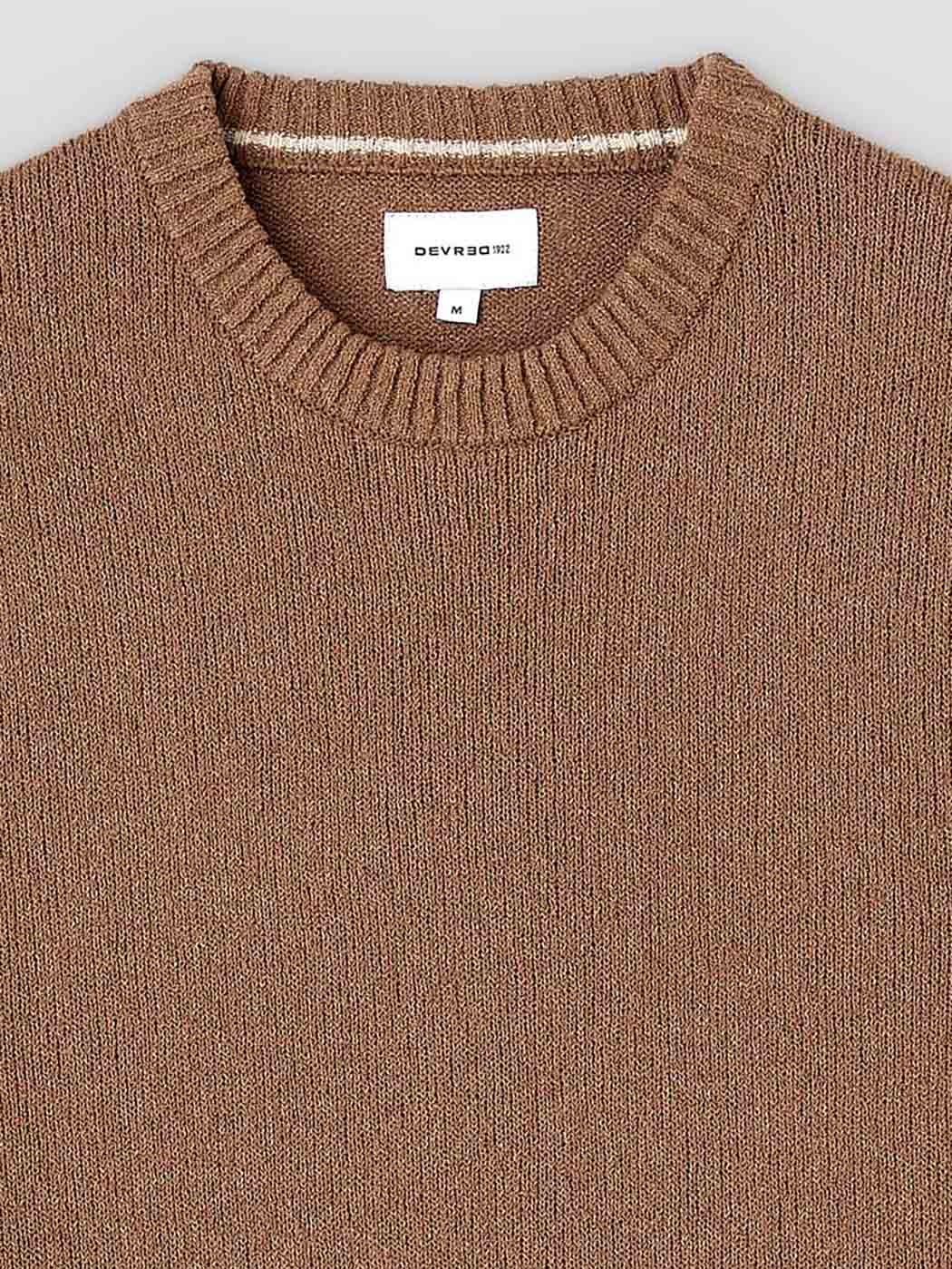 Pull col rond en coton-lin - Image 6