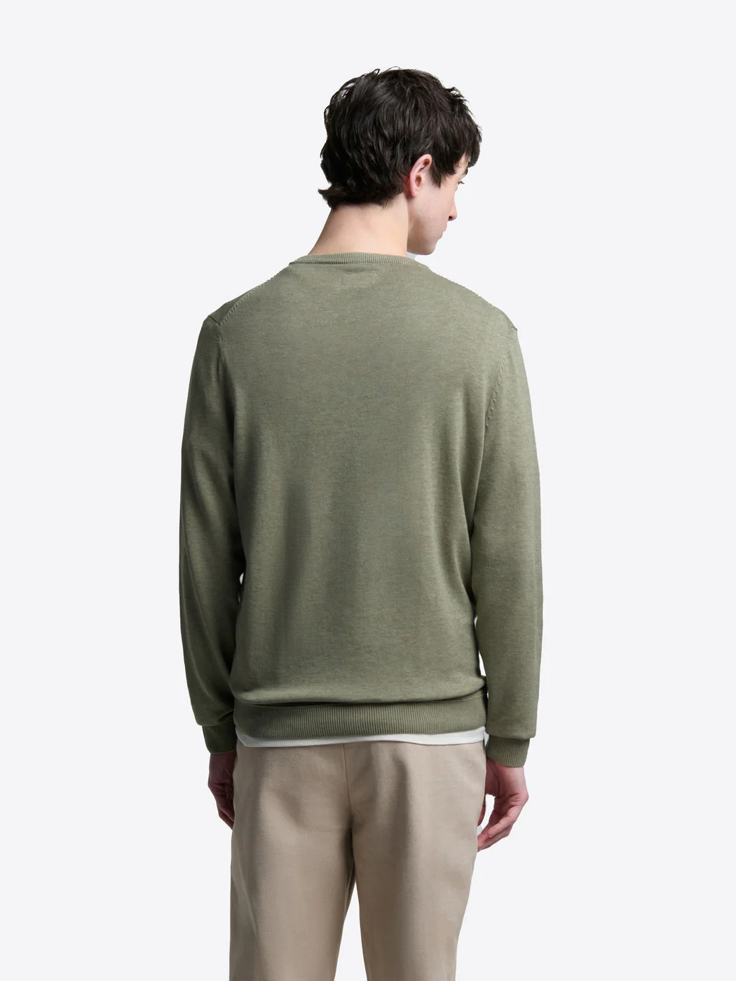 Pull col V en coton bio - Image 2