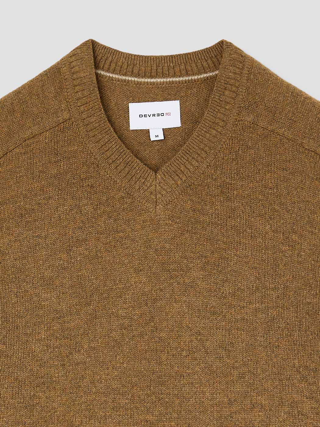 Pull col V en laine mélangée - Image 6