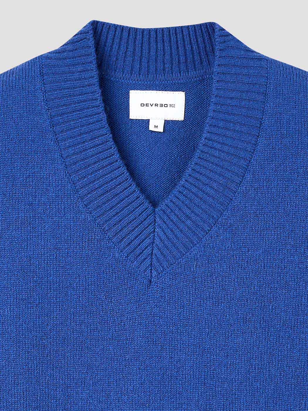 Pull maille col V en laine mélangée - Image 6