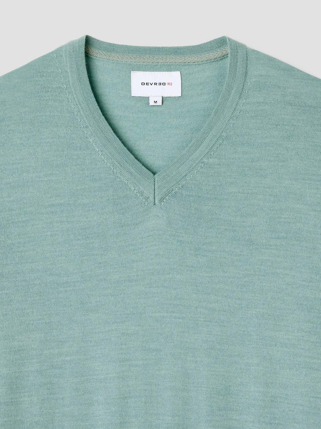 Pull col V en laine Mérinos - Image 6