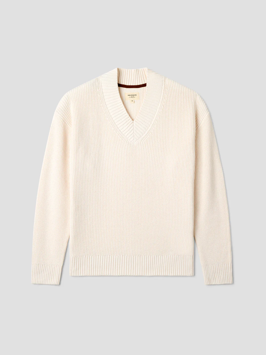 Pull col V en maille perlée - L'atelier - Image 3