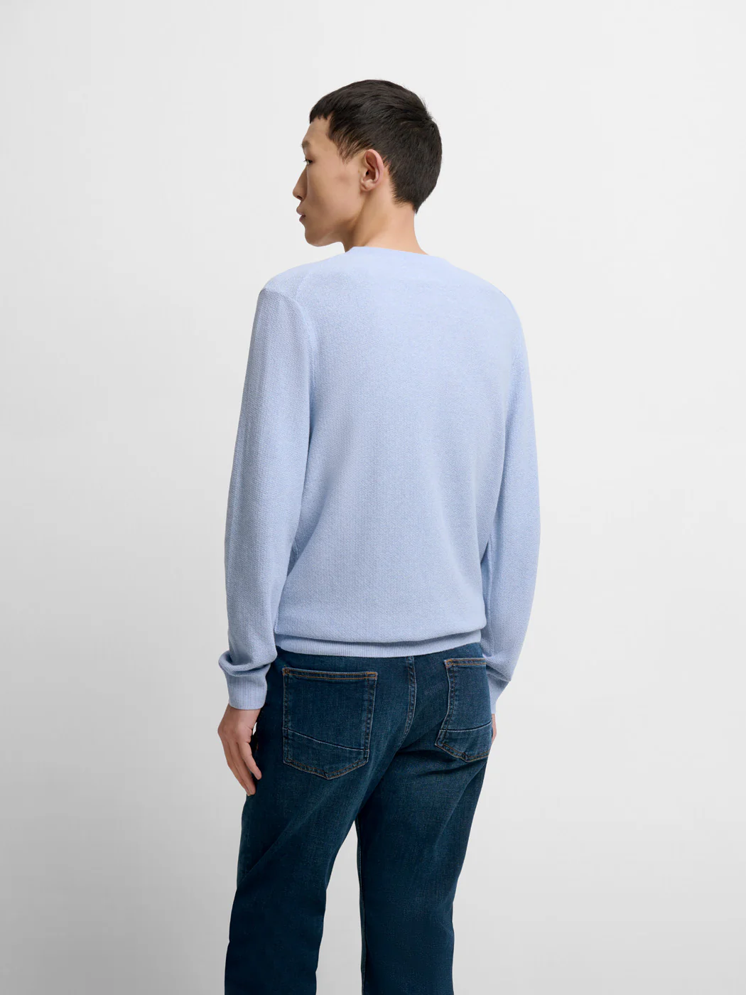 Pull col V en coton bio - Image 2