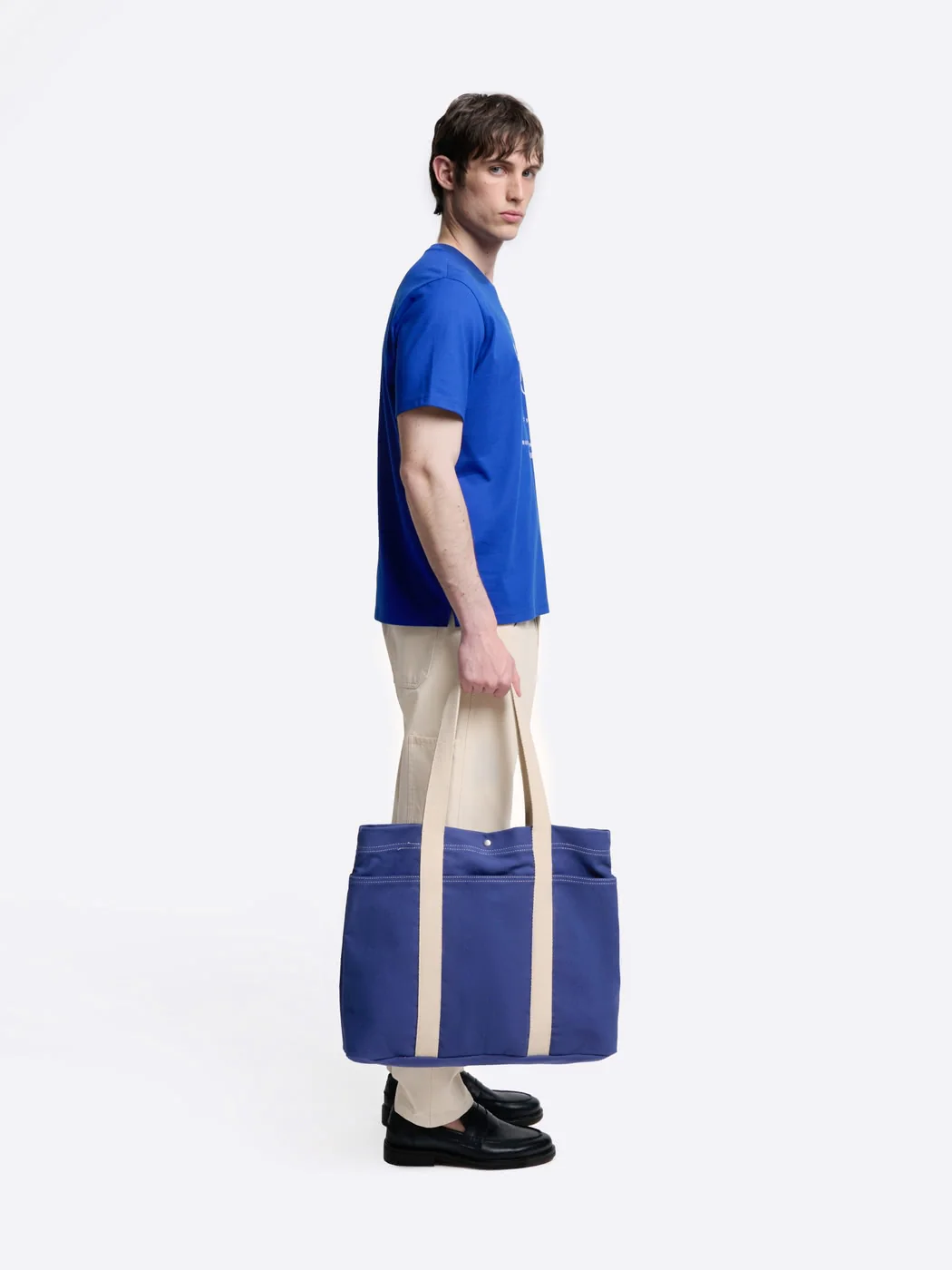 Tote bag en toile bicolore - L'atelier - Image 5
