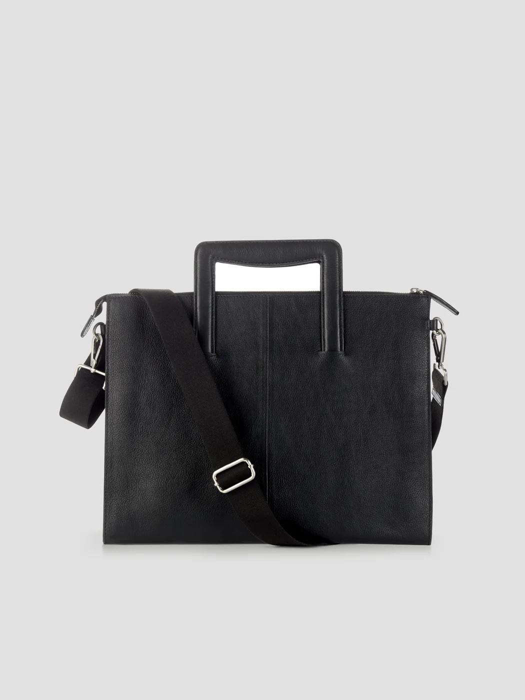 Sacoche d'ordinateur en cuir grainé